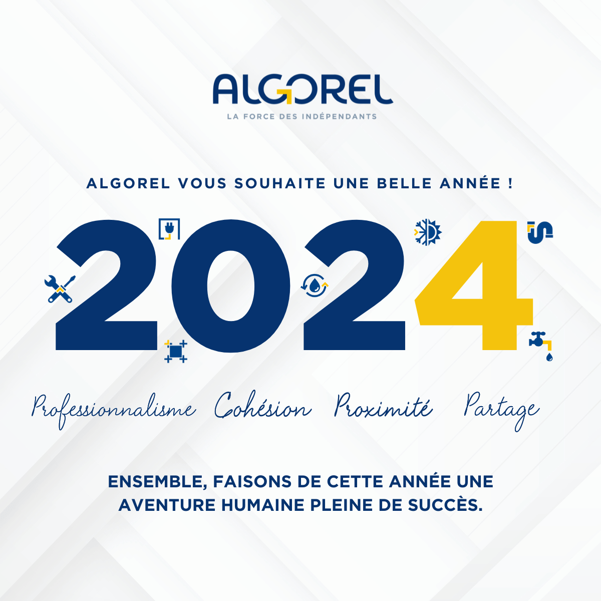 Le Groupement Algorel vous souhaite une belle année 2024 !